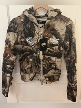 Darc Sport Cherry Blossom Woodland Camo Zip Up XS